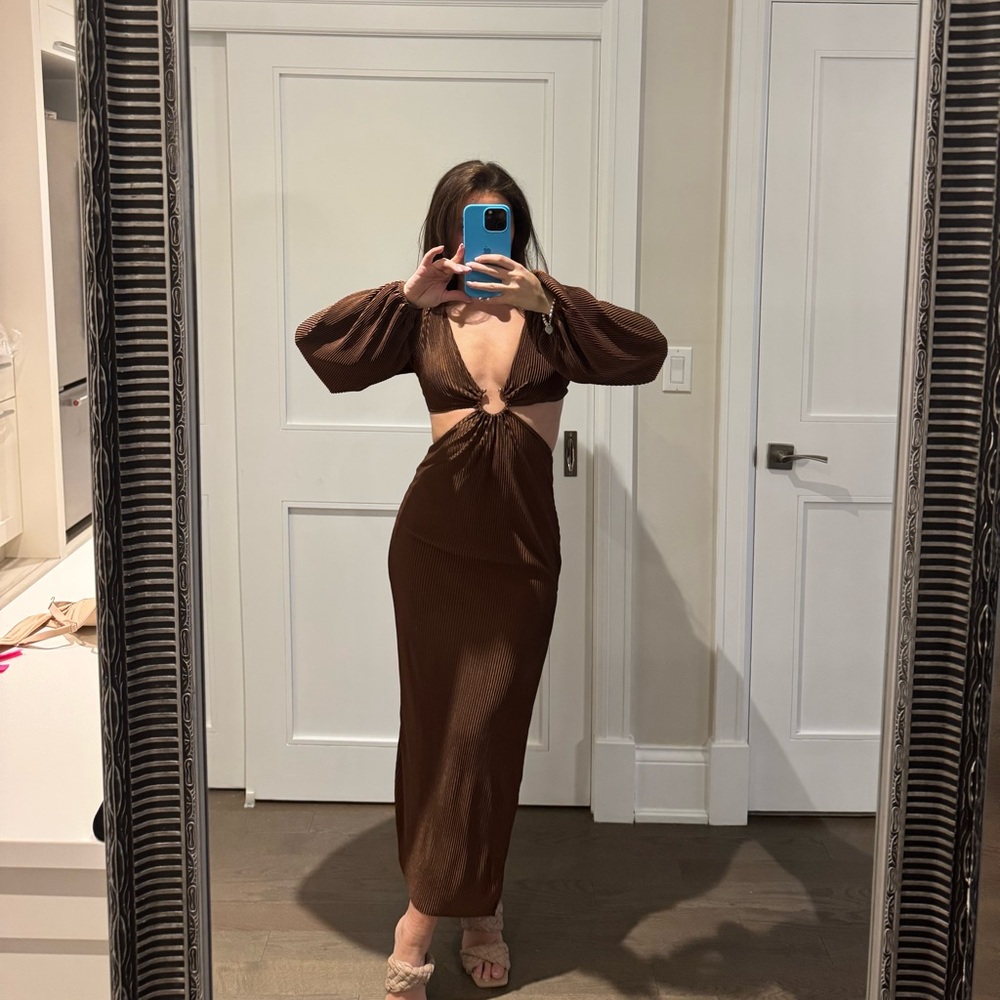 Elegant Brown vacation dress